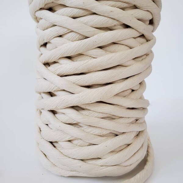 12 mm Single Strand - Natural Macrame Cord