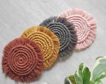 Macrame Coasters - Solid