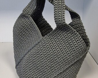 Crochet Square Bag XL size, Crochet Shopping Bag, Crochet Tote Bag, Handmade Beach Bag