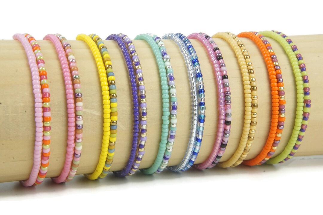 Yeefunjoy 12 Pièces Bracelet Fille Bijoux Enfants, Colorées en Bois