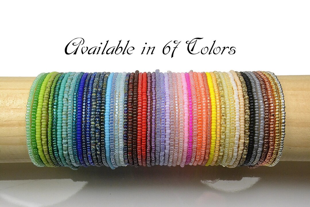 Elastic Beaded Stretch Bracelets, Miyuki Beads Bracelets, Minimalist