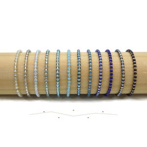 Blue Miyuki Minimal Bracelet