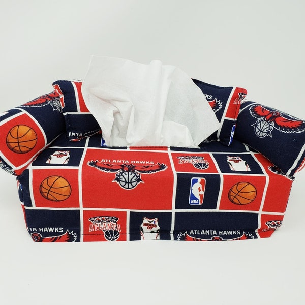 Atlanta Hawks Tissue Box Cover | Tissue Box Covers | NBA Tissue Box Covers | Gifts for Atlanta Hawks fans | Custom | Unique | One of a kind