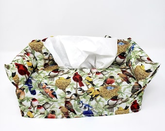 Bird Watchers Custom Tissue Box Cover | Tissue Box Covers | Bird Watchers | Cardinals | Blue Jays | Orioles | Gifts for Her | Gifts for Mom