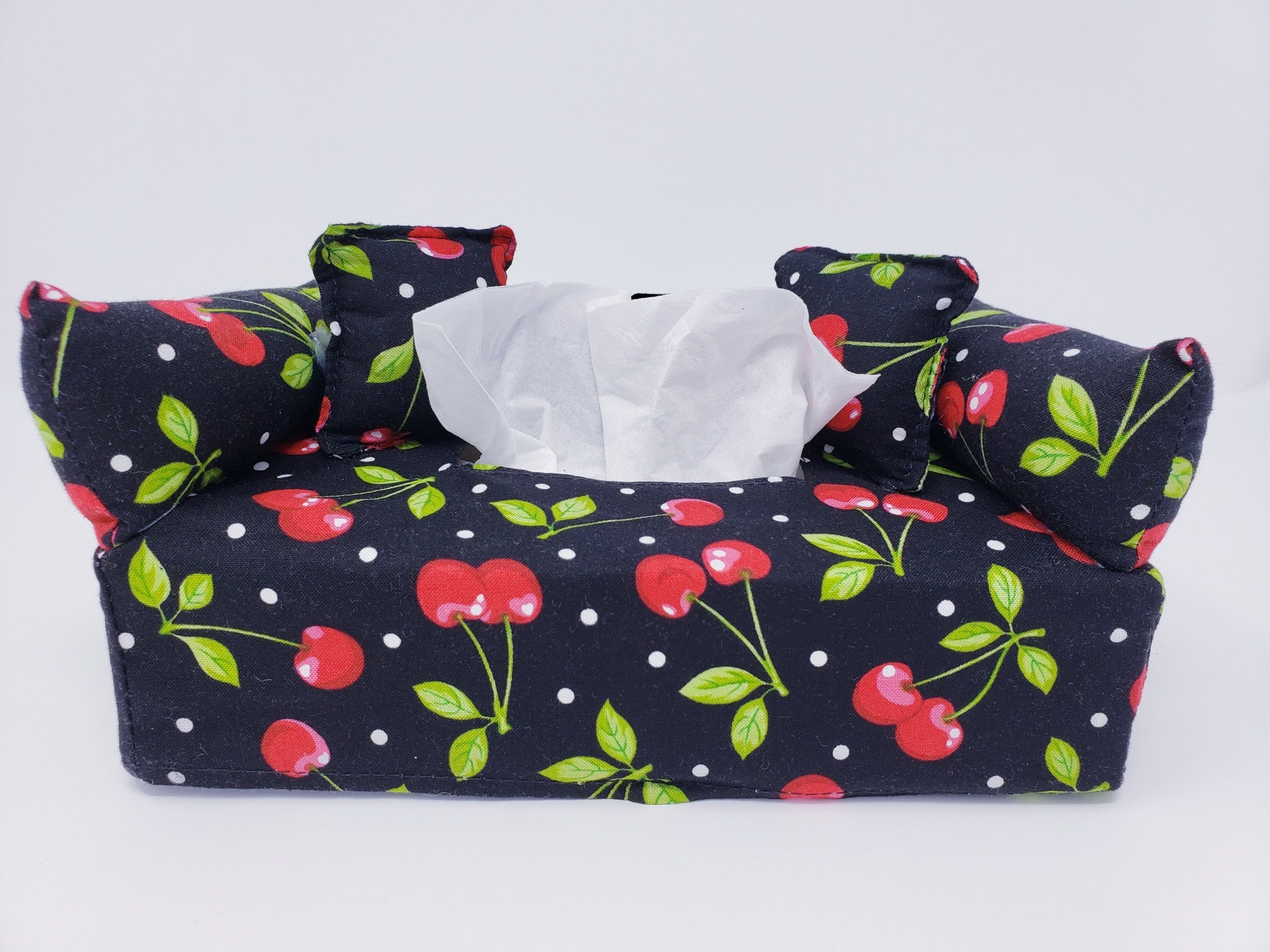 Cherry Custom Tissue Box Cover | Cherries | Fruits | Gifts for Her ...
