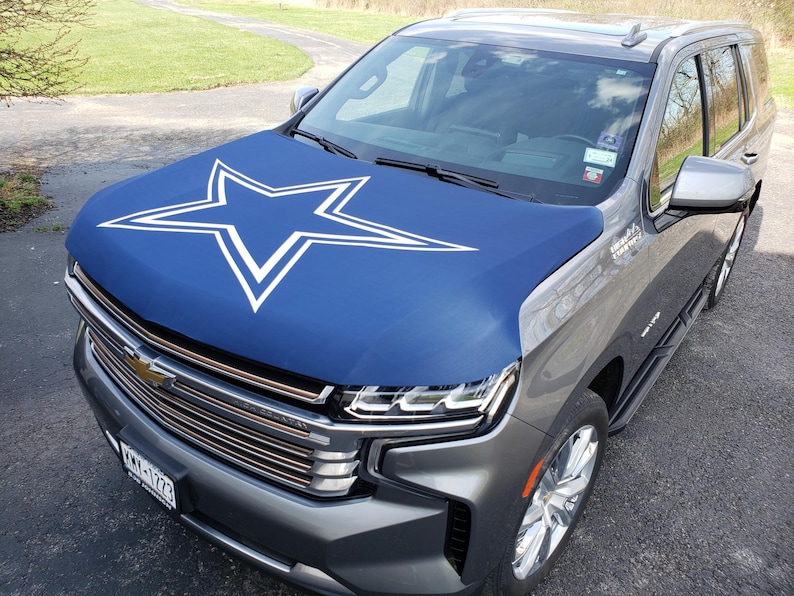 Dallas Cowboys Custom Car Hood Cover Sports Flags NFL Etsy