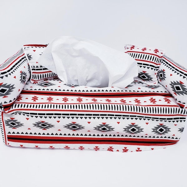 Aztec Pattern Tissue Box Cover