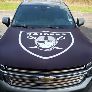 Las Vegas Raiders Custom Car Hood Cover | Sports Flags | NFL Flags | Custom Flags  | Hood Flags | Gifts for Raiders Fans | One of a kind |