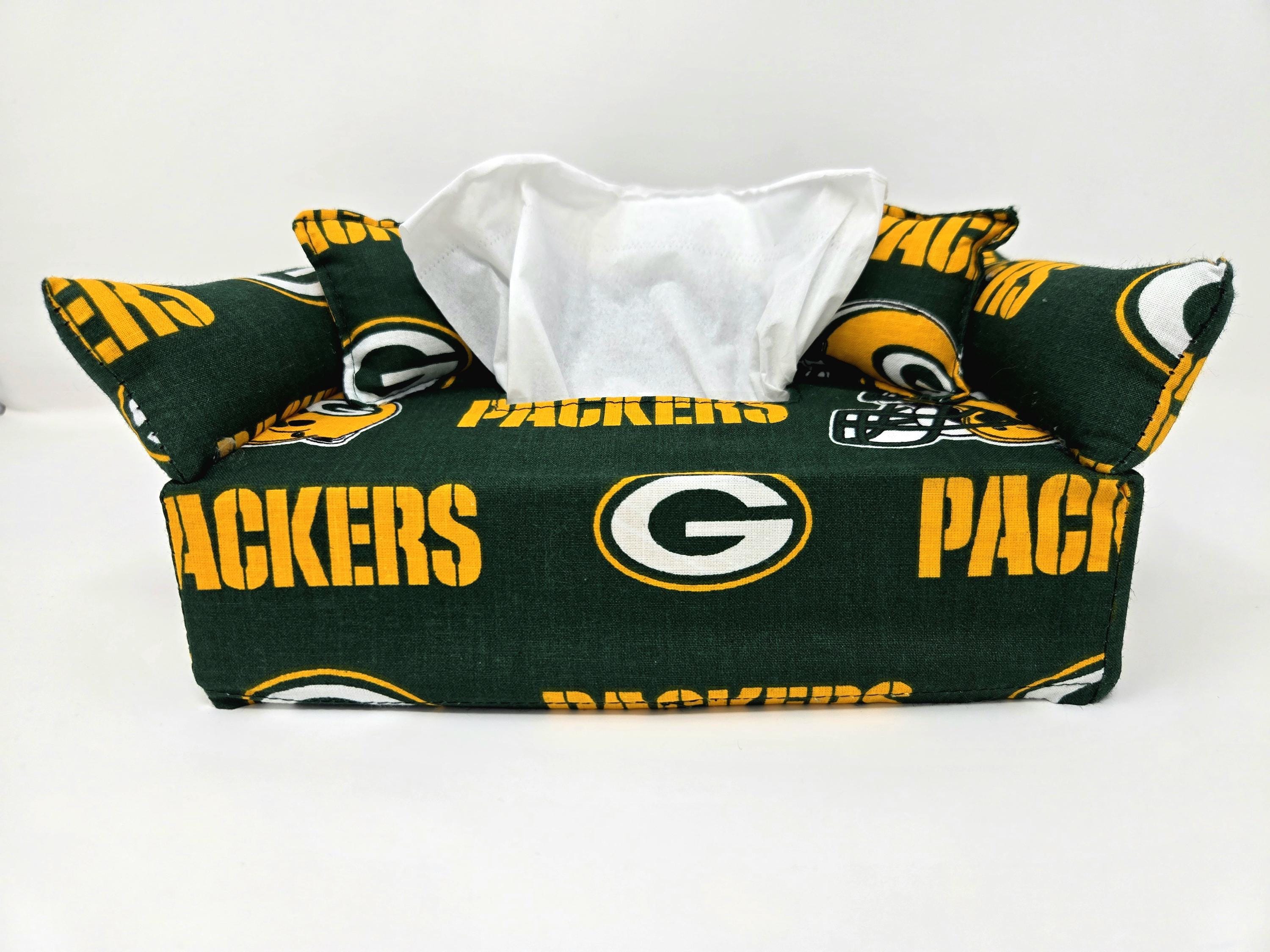 Green Bay Packers Tissue Box Cover | Tissue Box Covers | Cheese