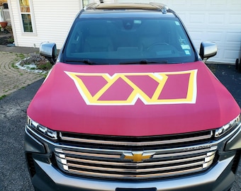 Washington Commanders Auto Hood Cover | NFL Tailgating
