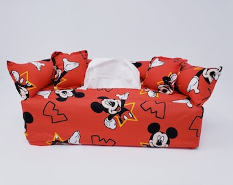 Mickey Mouse Custom Tissue Box Cover | Gifts for Mickey Mouse fans | Disney World | Custom | Unique | One of a kind | Gifts for Her | Minnie