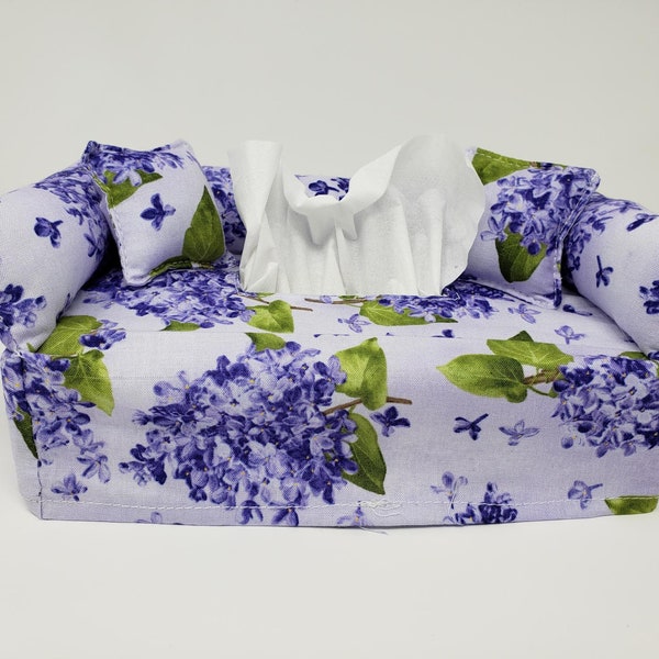 Purple Tissue Box Etsy