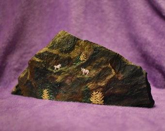 104P Master Rock Casting Colorado Shale Multi Scale 8" x 6" x 1" Painted 
