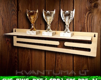 Mini Medal holder svg, medal rack cdr, award shelf dxf, trophy shelf eps, dwg, medal hanger ai, Laser cut template CNC vector for laser pdf