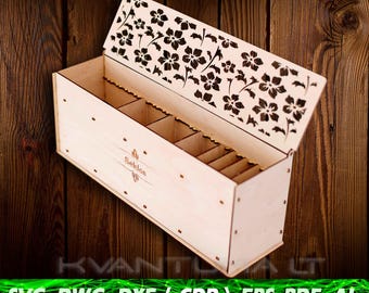 Seeds box SVG Big, Box for seeds DXF, Eps files for laser, Laser cutting cdr, File laser svg, Laser cut ai, cnc dwg, dxf file, Wood Storage