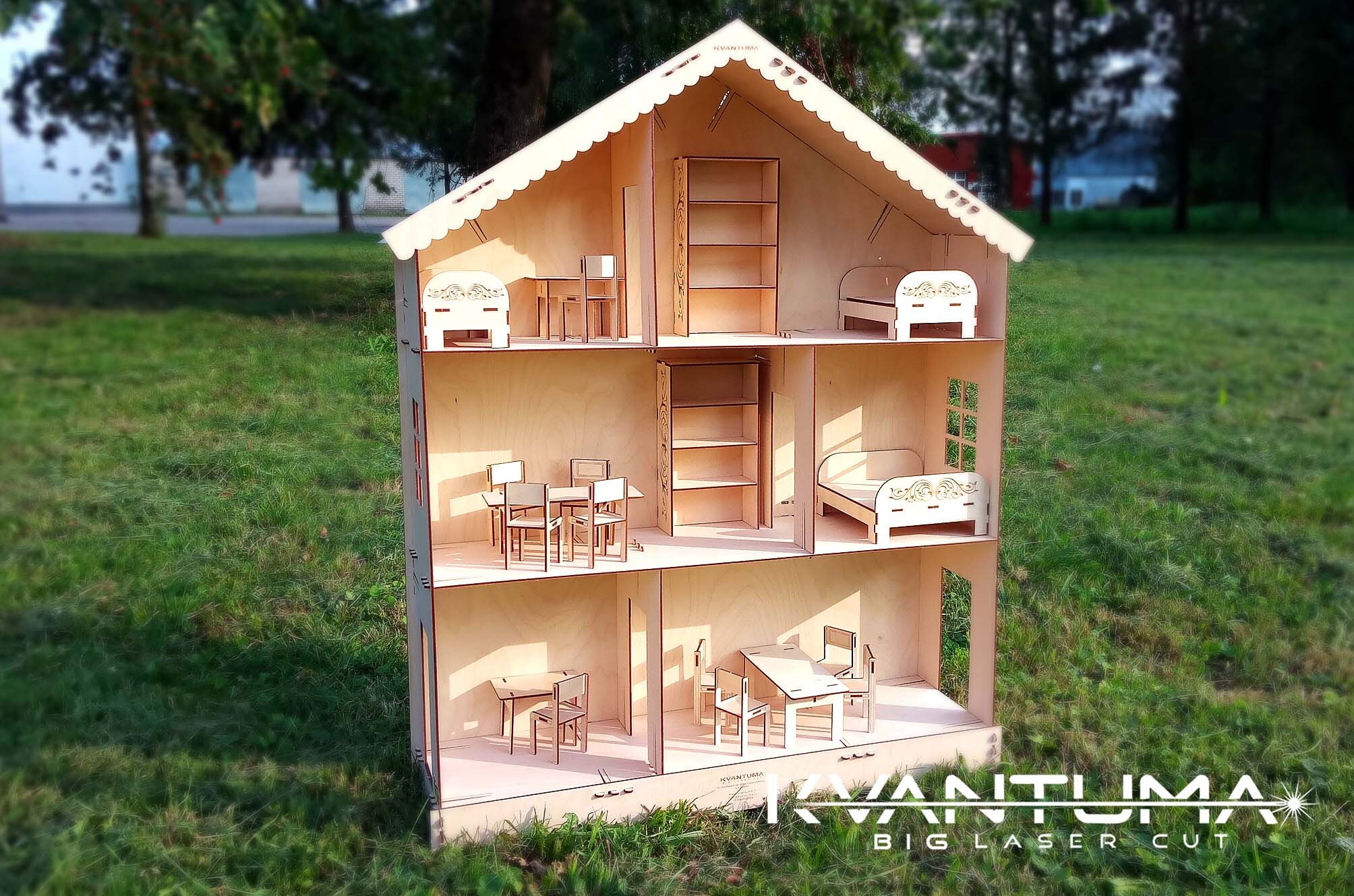 Dollhouse, Doll Furniture, DXF Files for Laser, CNC Router and Laser