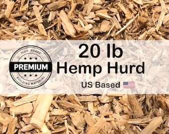 Hurd - 20 lb Premium Hemp Hurd |  Hempcrete Raw Materials, Hemp Shiv, Sustainable Living