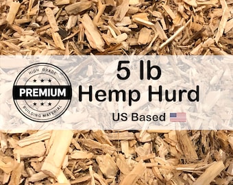 Hurd - 5 lb Premium Hemp Hurd |  Hempcrete Raw Materials, Hemp Shiv, Sustainable Living