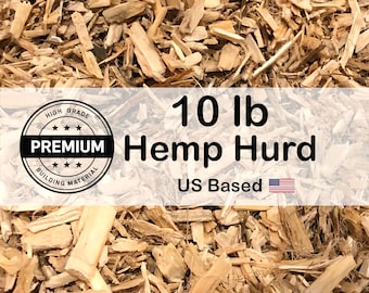 Hurd - 10 lb Premium Hemp Hurd |  Hempcrete Raw Materials, Hemp Shiv, Sustainable Living
