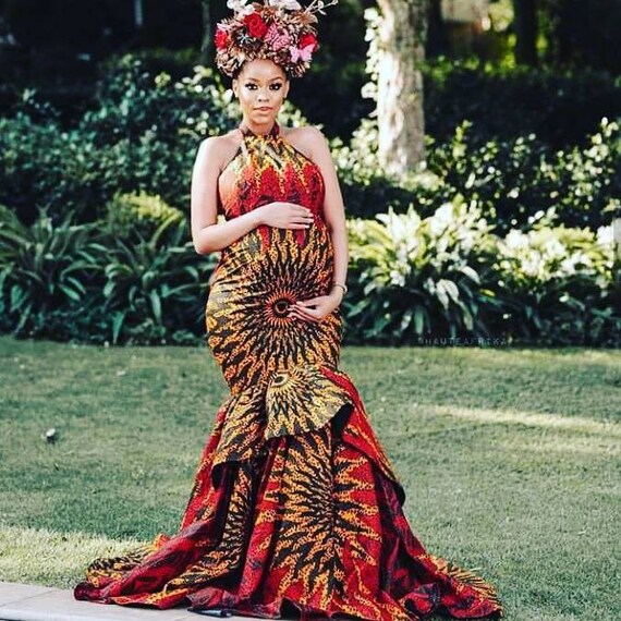 African print pregnancy dresses 2025