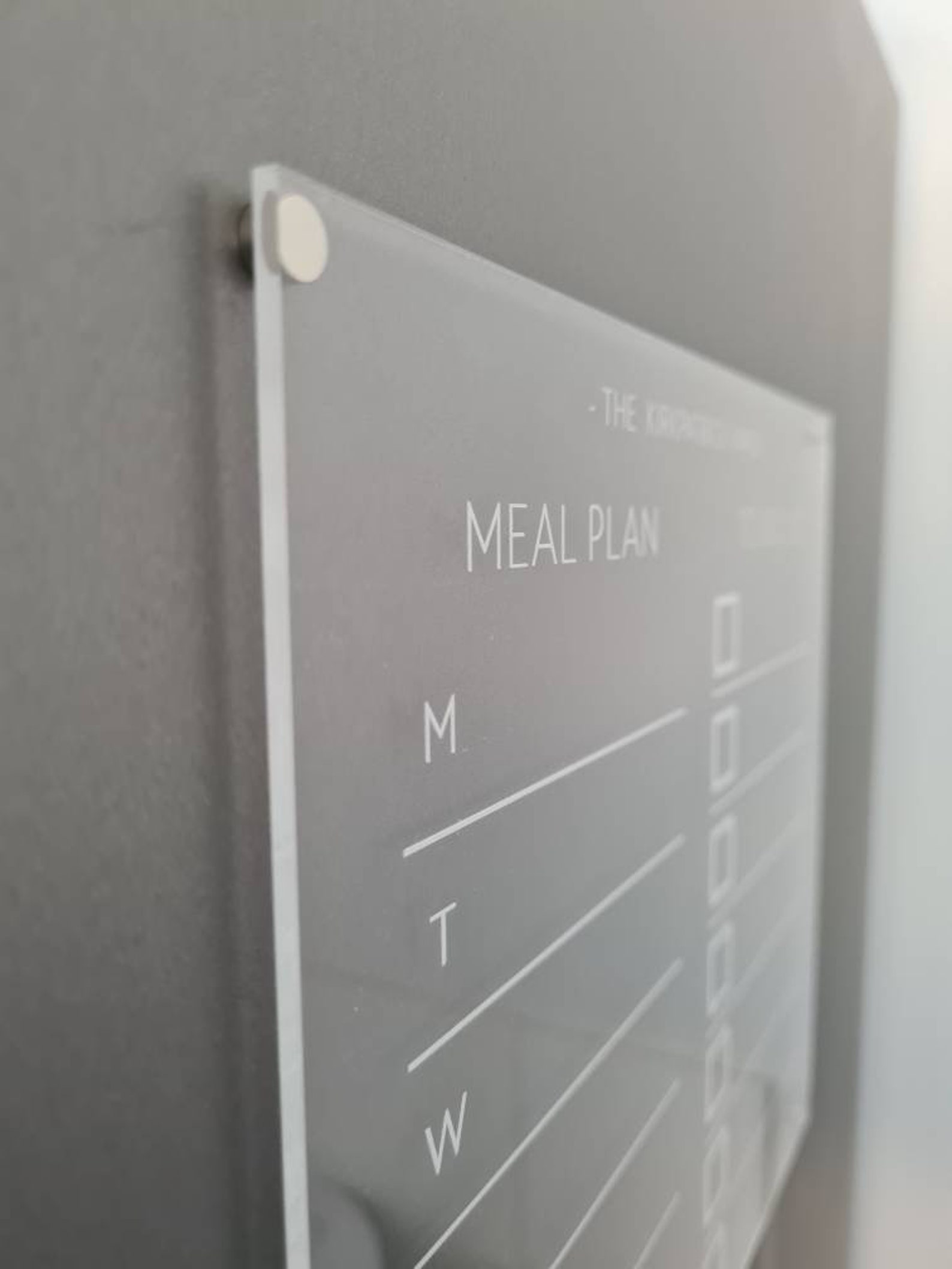 Fridge Planner Acrylic Planner Weekly Etsy