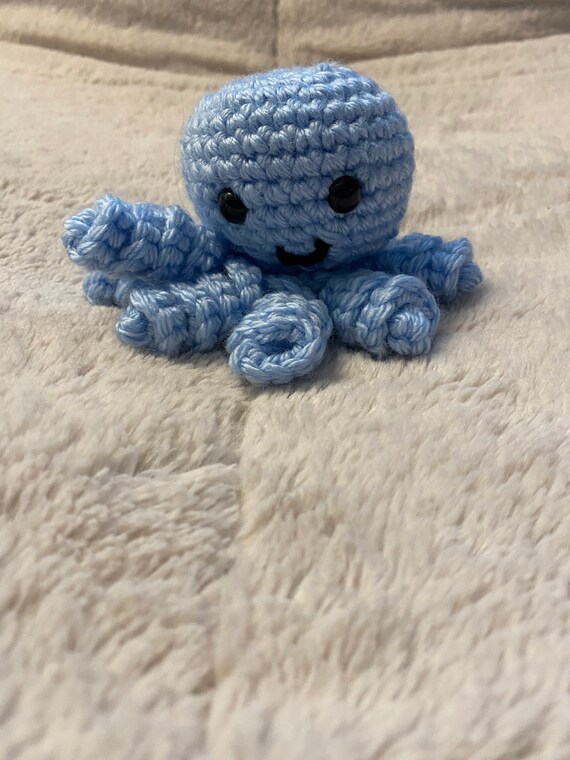 blue mini octopus plush