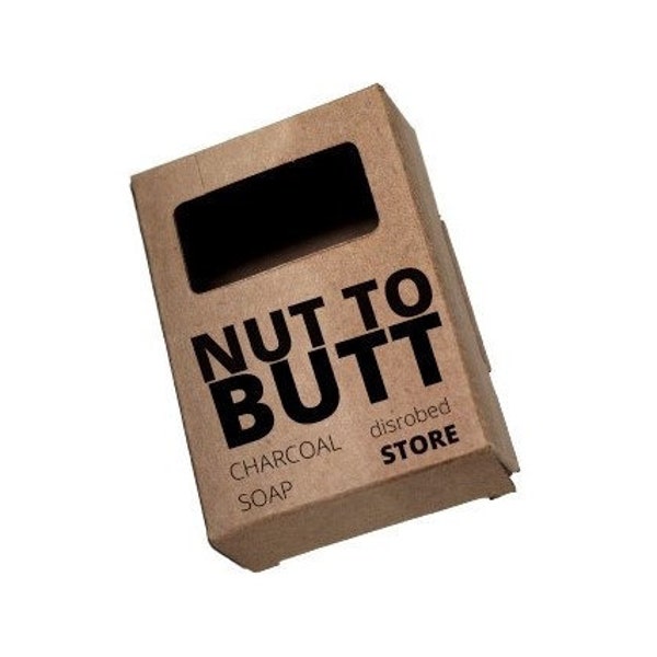 Nut To Butt Mens Charcoal Soap - Funny Novelty Gag Gift