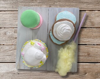 Easter Fake Bake Dessert Display – Spring Charcuterie Board Decor