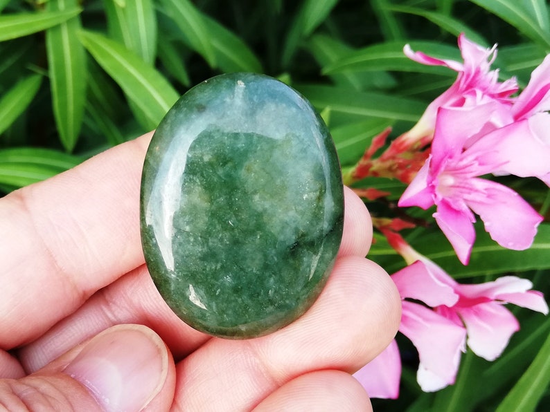 Cabochon Jade Jadeite Green Natural Genuine from Burma #1927