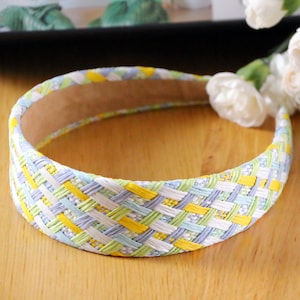 Plaid Alice Band,Woven headband,Straw Headband,Headband For Women,Wide Headband,Designer Headband,Summer holiday Hairband, Raffia Headband