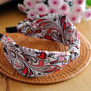 Paisley Cotton Headband Set: Knot & Pleated Styles
