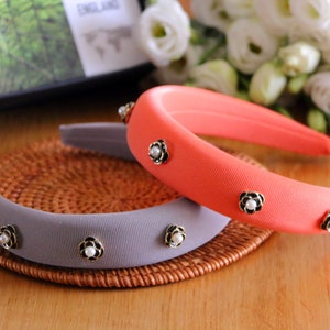 Pearl Embellished Padded Headband: Women&#39;s Sponge Headpiece
