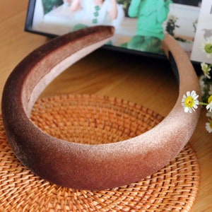 Velvet Padded Headband: Women&#39;s Puffy Basic Headband