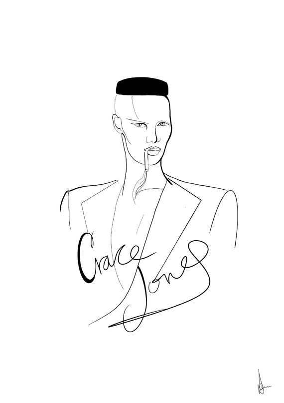 Grace Jones A5 digital print