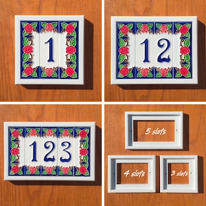 WOODEN FRAME ONLY (cm 4,7 x 15) (1,8&#39;&#39; x 5,9&#39;&#39;) Wooden frame for civic numbers/letters Handmade in Italy.