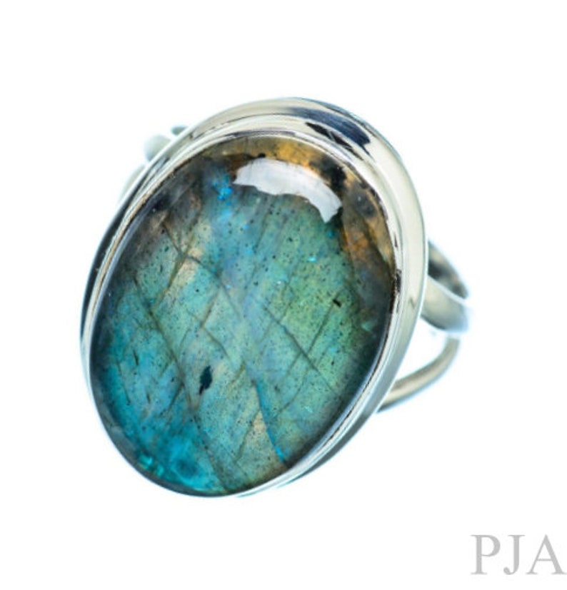 Labradorite Ring Natural Labradorite Sterling Silver Ring - Etsy
