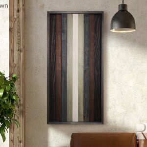 3D Holzwandkunst, modernes geometrisches Dekor