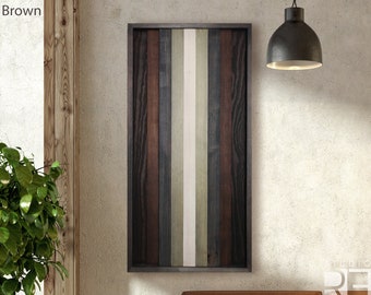 3D Wood Wall Art, Modern Geometric Decor