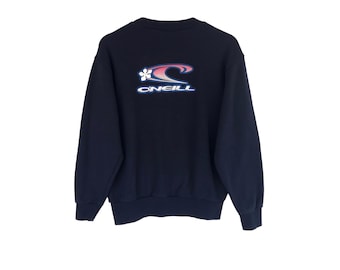 Pick! Vintage o’neill big spellout logo crewneck pullover jumper sweatshirt/fashionstyle/streetwear/rave/surf