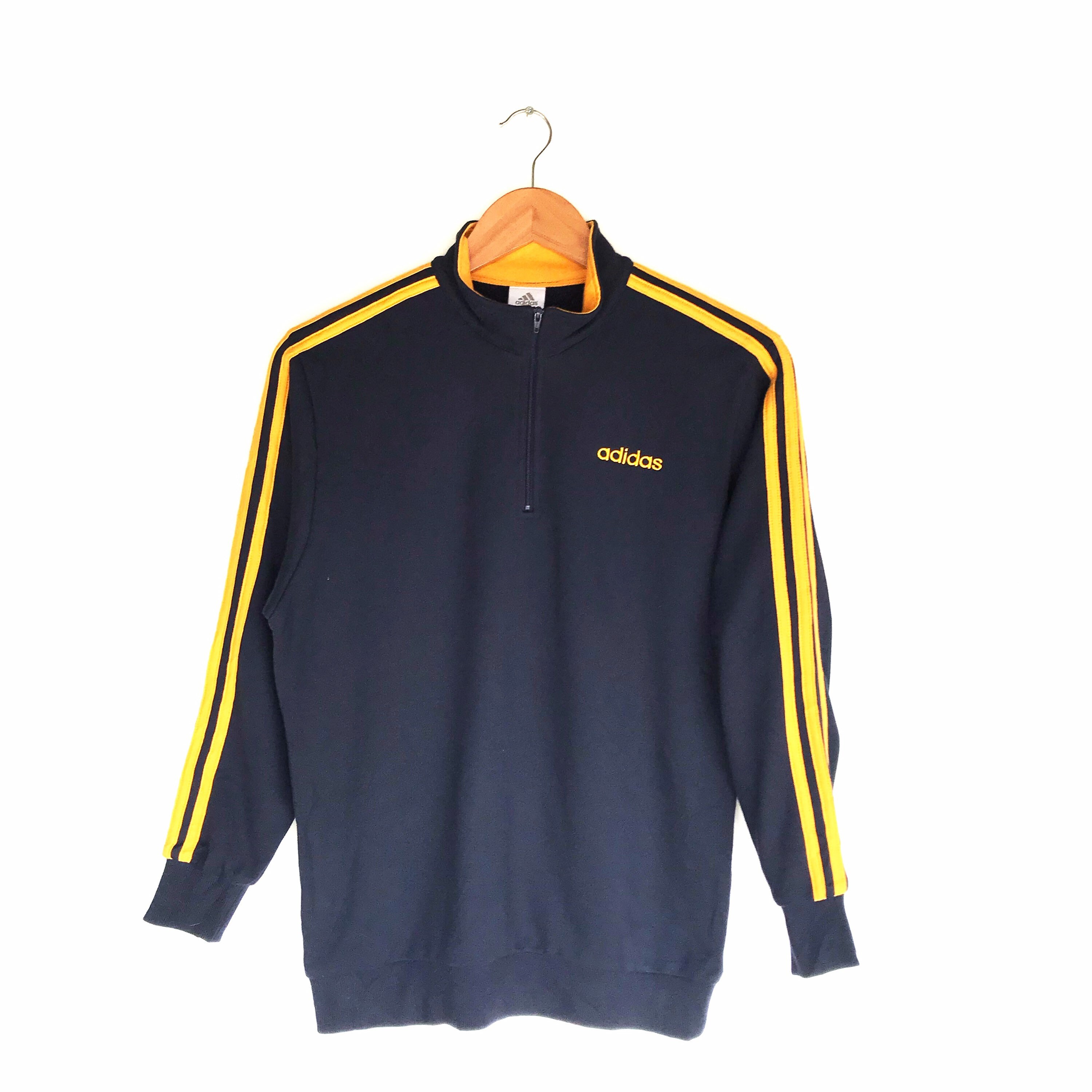 Yellow Adidas Hoodie - Etsy