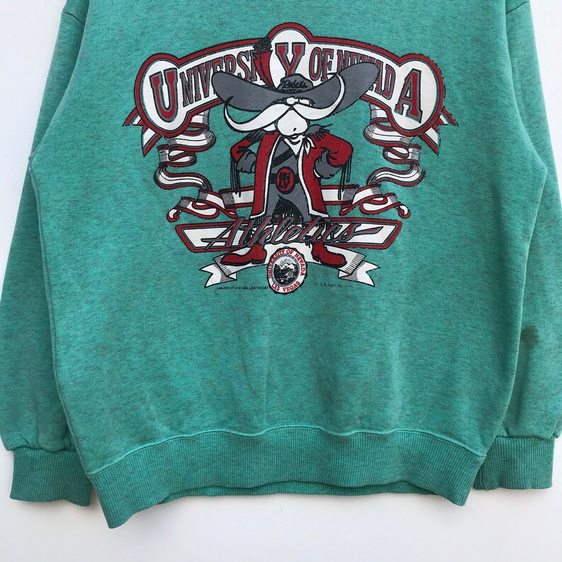 logo pullover jumper crewneck sweatshirtfashionstylerebelsunlv Pick Vintage 90\u2019s University Of Nevada Las Vegas big spellout HeyReb