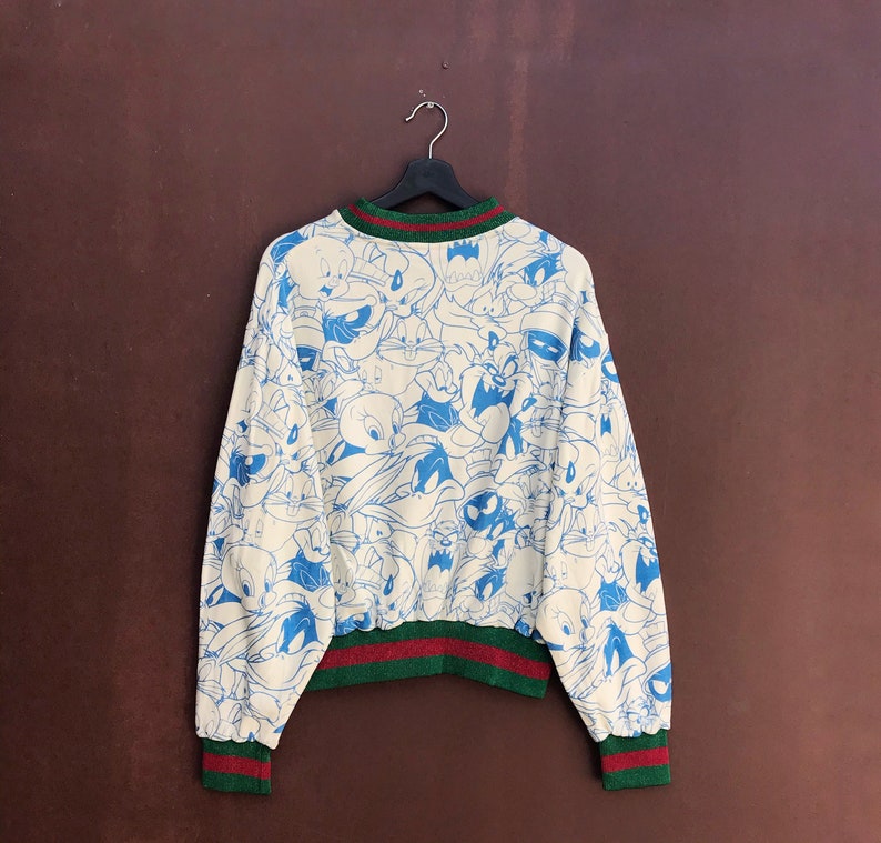 looney tunes all character big fullprint logo pullover jumper croptop sweatshirtpulloverfashionstylestreetwearcartoondesigner Pick!