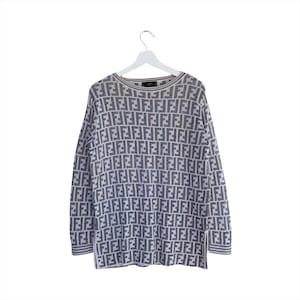 FENDI Monogram logo knitwear long sleeve pullover crewneck/fashionstyle/hypebeast/streetfashion