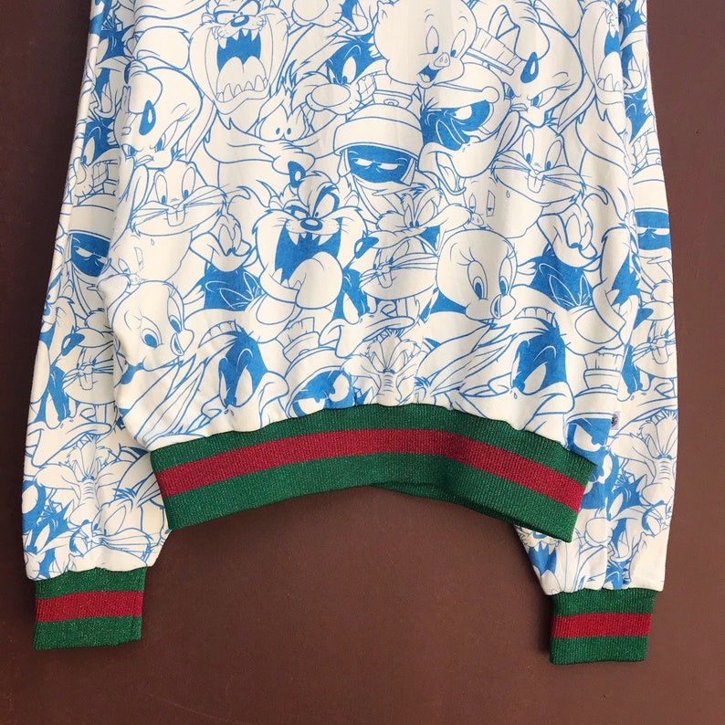 looney tunes all character big fullprint logo pullover jumper croptop sweatshirtpulloverfashionstylestreetwearcartoondesigner Pick!