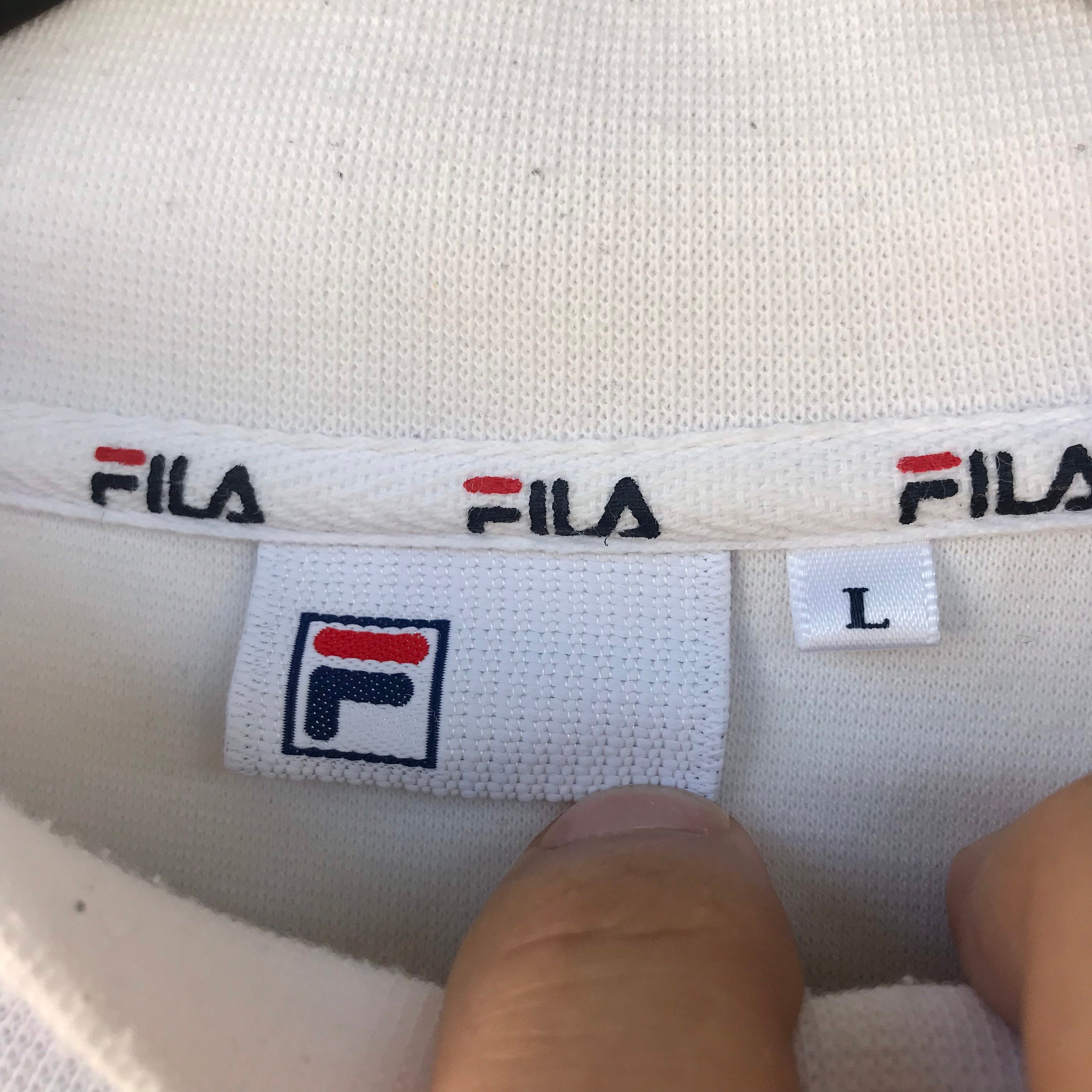 Pick FILA big logo striped pullover jumper crewneck | Etsy