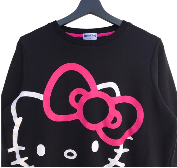 PICK! Hello Kitty big spellout iron on logo pullover … - Gem