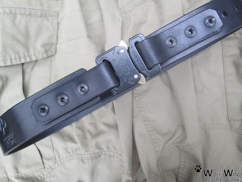 EDC Belt with AustriAlpin Cobra Buckle, Leather Belt, Tactical Belt, Casual Belt, Urban Belt, Men Belt, Utility Belt, Military Belt