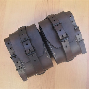 Bushcraft Double Pouch, Gear Pouch, Leather Pouch