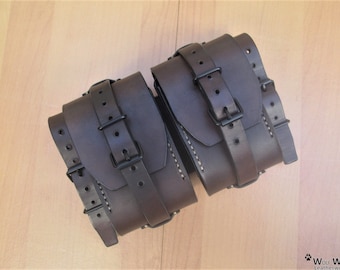 Bushcraft Double Pouch, Gear Pouch, Leather Pouch