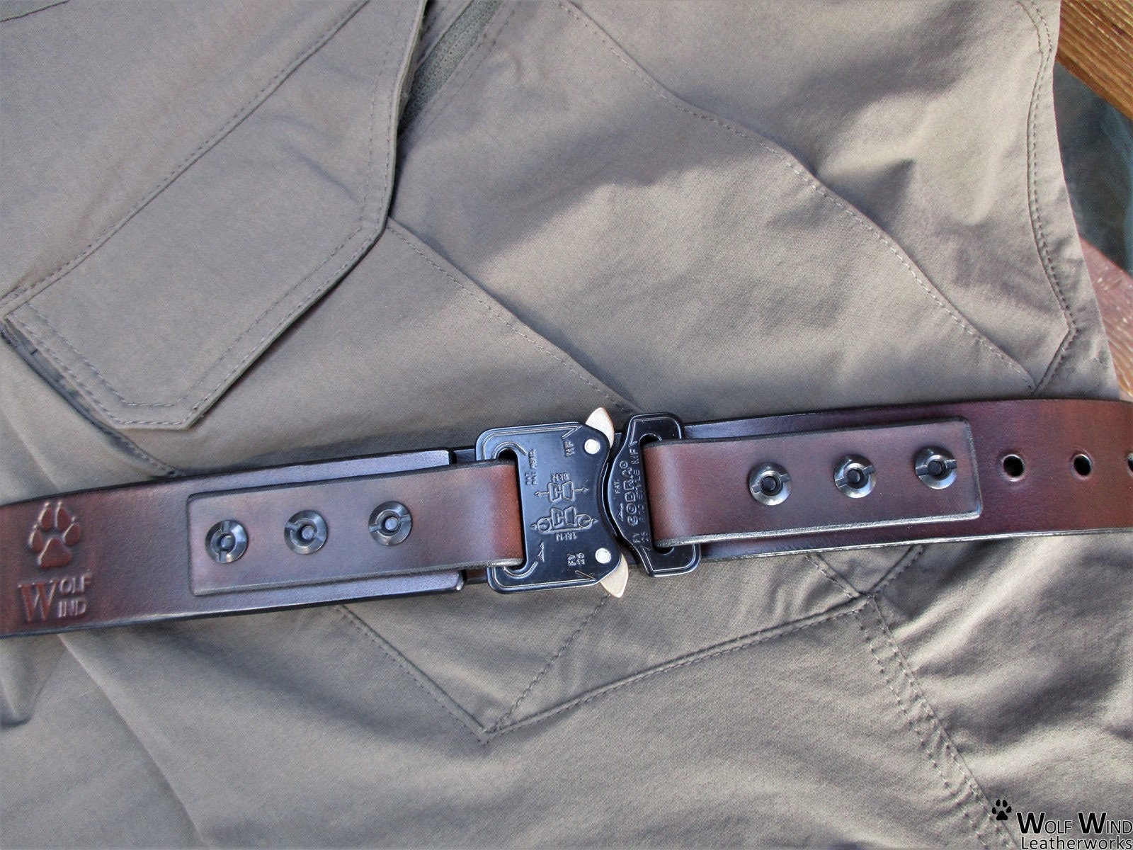 Cobra clearance buckle belts